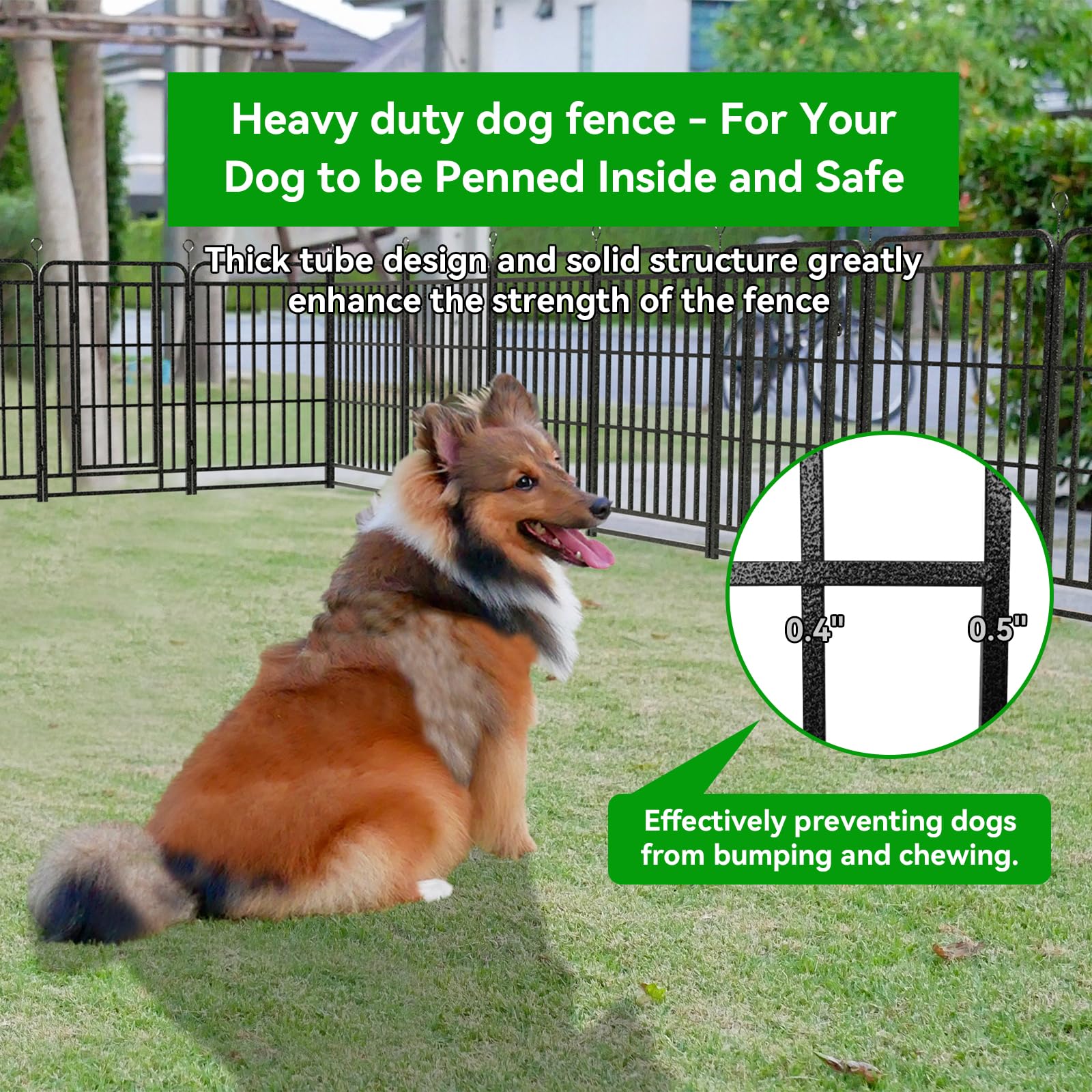 Kfvigoho Heavy Duty Dog Playpen 12 Steel Panels 40" Height