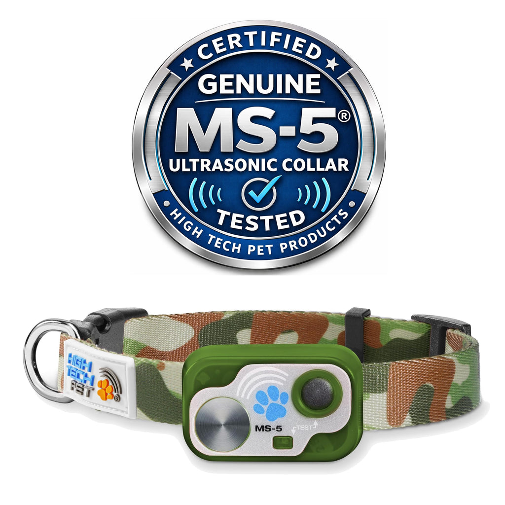 Genuine MS-5® Designer Series Automatic Pet Door Collar Tested & Certified by High Tech Pet for Dogs and Cats - Complies with Power Pet Door Performance Warranty, Waterproof (CAMO, Dog)