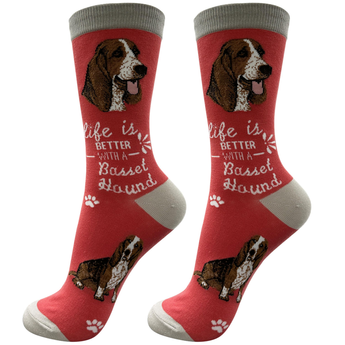 E&S Pets Pet Lover Socks - Dog Socks - Cat Socks - Fun Pet Lover Gifts - Cute Crew Socks - Unisex Novelty Socks - One Size Fits Most (Australian Cattle Dog)