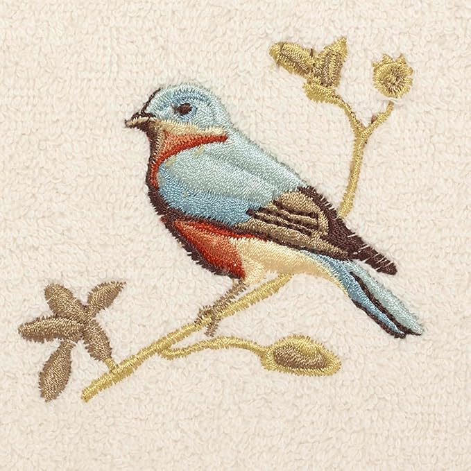 Avanti Linens - Fingertip Towel, Soft & Absorbent Cotton Towel (Premier Songbirds Collection)