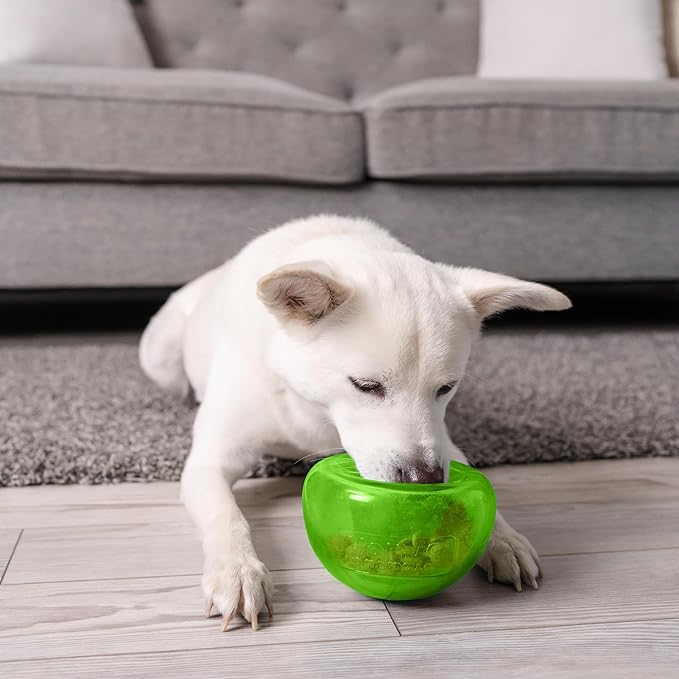 Outward Hound Snoop Interactive Treat Dispensing Dog Toy, Green, 5"