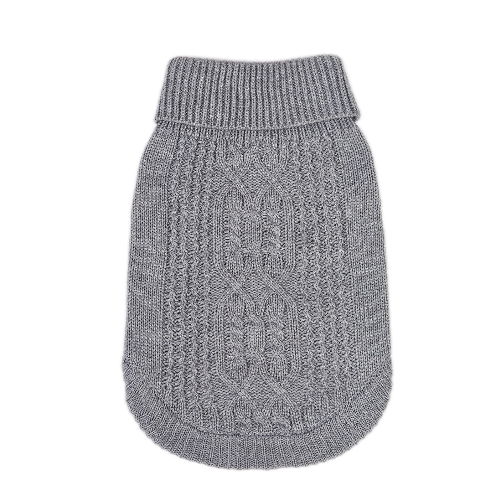 Jnancun Cat Sweater Stretchy,19 Colors,6 Sizes,Snug Winter (Grey, Large, Vest)