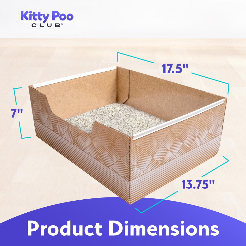 Kitty Poo Club Disposable Cat Litter Box 2-Pack with Soy Litter