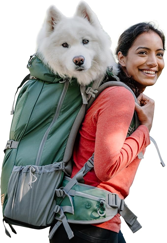 K9 Sport Sack Kolossus - XXL, Black - The Big Dog Backpack - Ideal for Dogs 26-29” Long - Fully Adjustable Pet Carrier - Doubles as a Professional-Grade 60L Hiking Pack