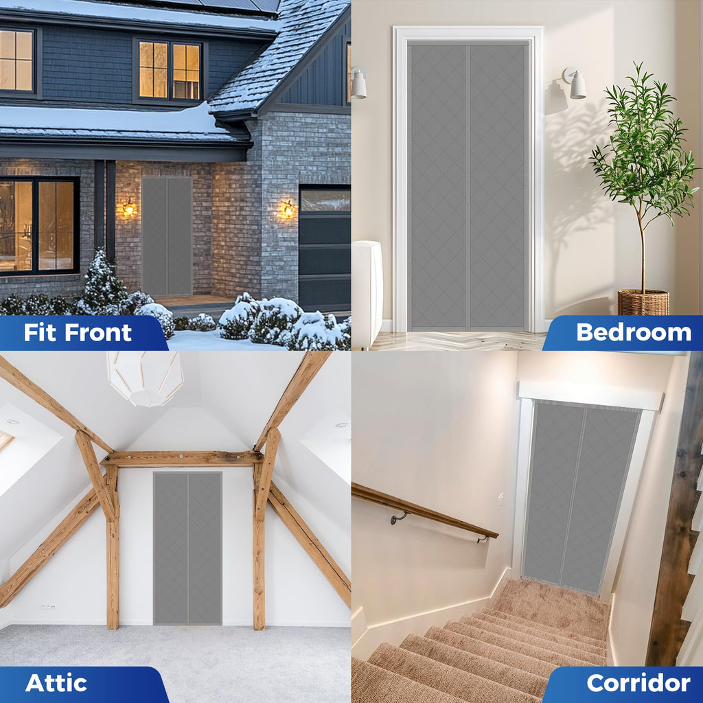 Cotton Thermal Door Screen Fit 48x80in Door Screen Door Itself Size 50x82in