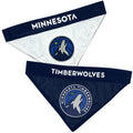 Pets First NBA Dog Bandana -Minnesota Timberwolves Reversible Bandana. 2 Sided Home & Away Sports Bandana with a Premium Embroidery Team Logo, Small/Medium
