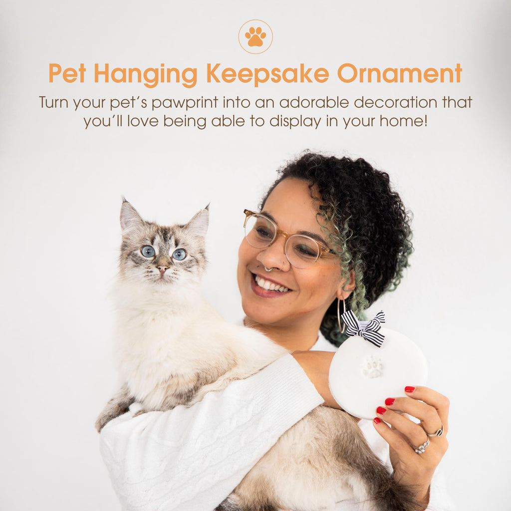 Pearhead Pet Paw Print Keepsake Ornament Kit, No-Bake Clay Kit