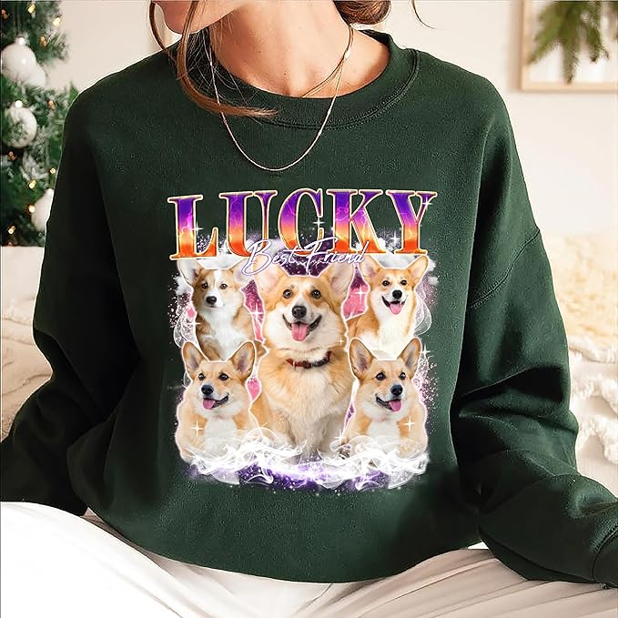 Tehg & Tuhg Custom T Shirts with Picture, Vintage Bootleg Rap Tee, Boyfriend Girlfriend, Unique Gift for Birthday Anniversary