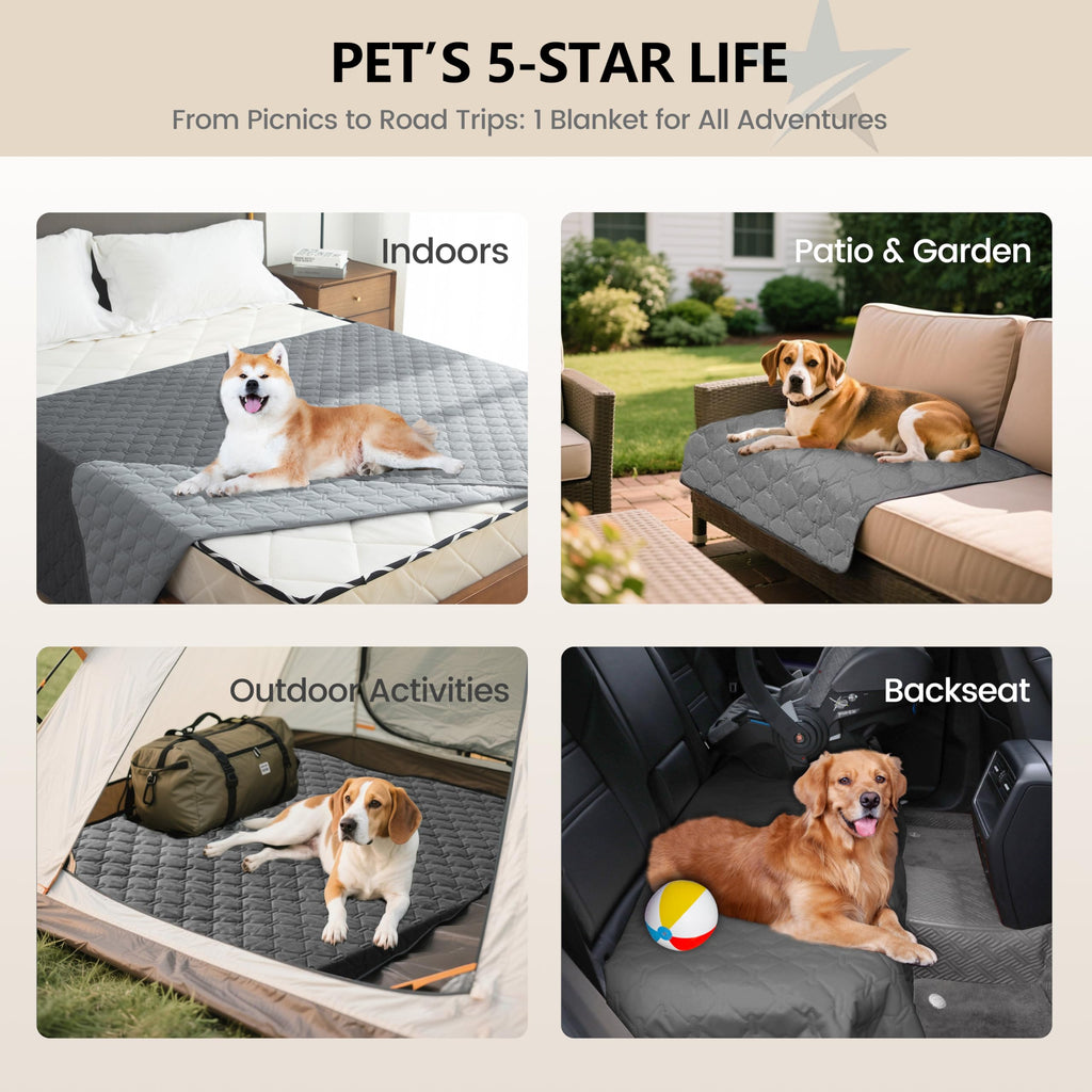 gogobunny Waterproof Blanket, Couch Covers for Dogs, Reversible Protector