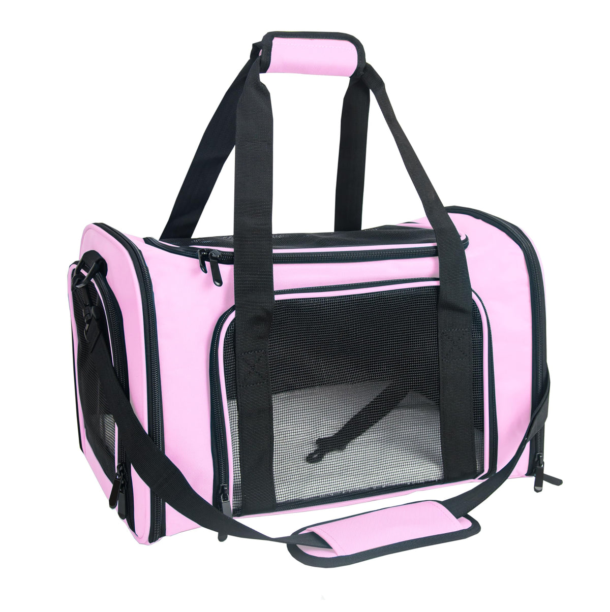 NextFri Soft Sided Carrier for Small Medium Cats Dogs,TSA Airline Approved Collapsible Travel Pet Carrier Medium Blue