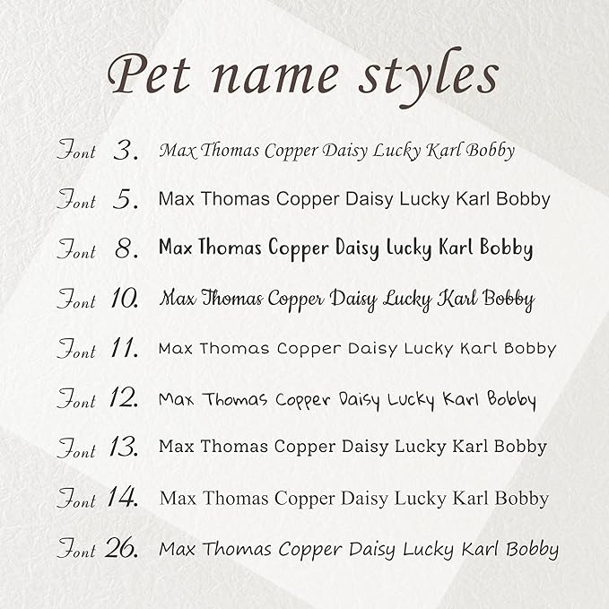Anavia Slide On Silent Pet ID Tags, S/M/L/XL Personalized Black Stainless Steel Colored Silicone Cat Dog Name Tag, Customized Engraved Nameplate, Quiet Chew-Proof Pet Collar Tag (Black, Small)