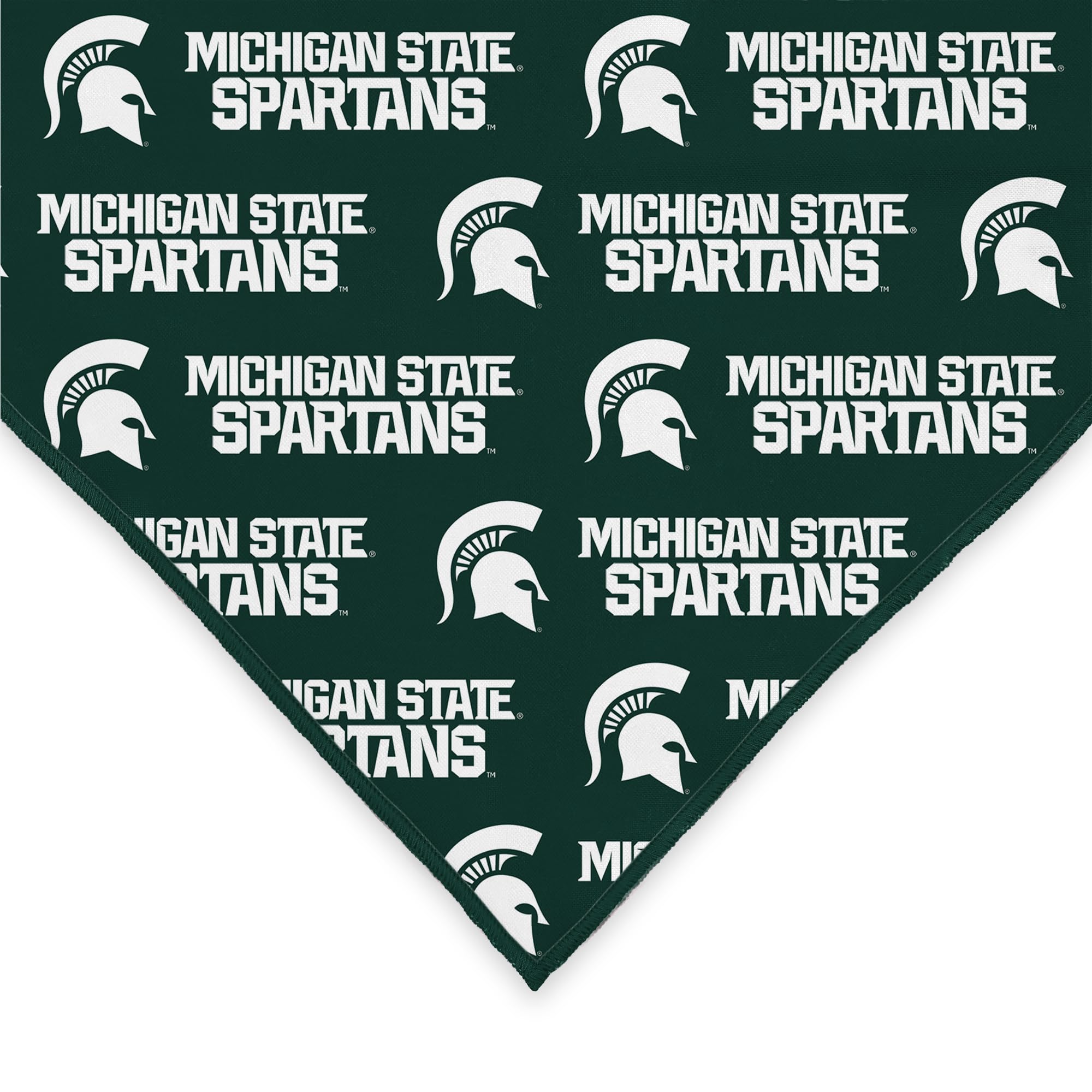 Michigan State Spartans Officially Licensed Bandana for Dogs and Cats | Fits Pets Great Gift Idea | Easy-to-Tie (Large, 28")