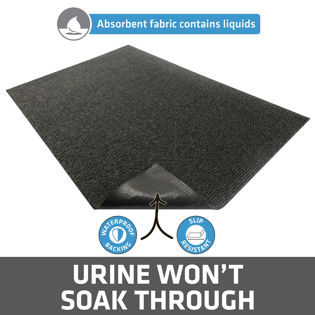 Drymate Cat Litter Box Mat, Litter Trapping Mat, Charcoal, 30x45 Jumbo XXL
