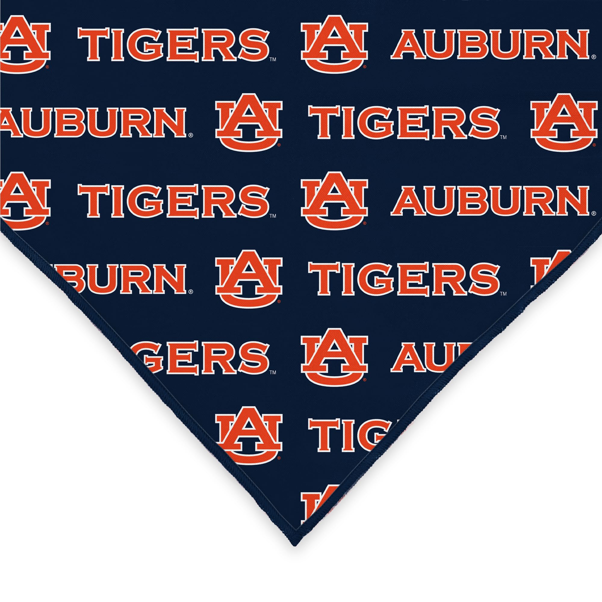 Auburn Tigers Officially Licensed Bandana for Dogs and Cats | Fits Pets Great Gift Idea | Easy-to-Tie (Large, 28")