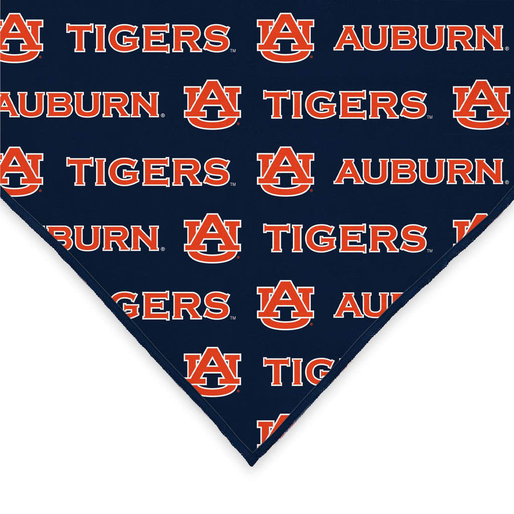 Auburn Tigers Officially Licensed Bandana for Dogs and Cats | Fits Pets Great Gift Idea | Easy-to-Tie (Large, 28")
