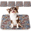 Tuanse 4 Pack Soft Pet Bed Mat Small Dog Crate Fleece