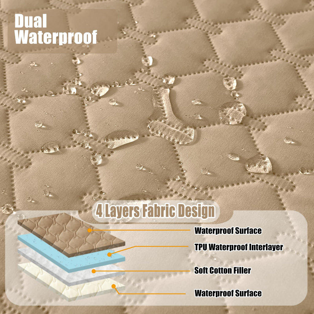 Smiry Waterproof Dog Bed Cover Blanket, Reversible Pet Blanket