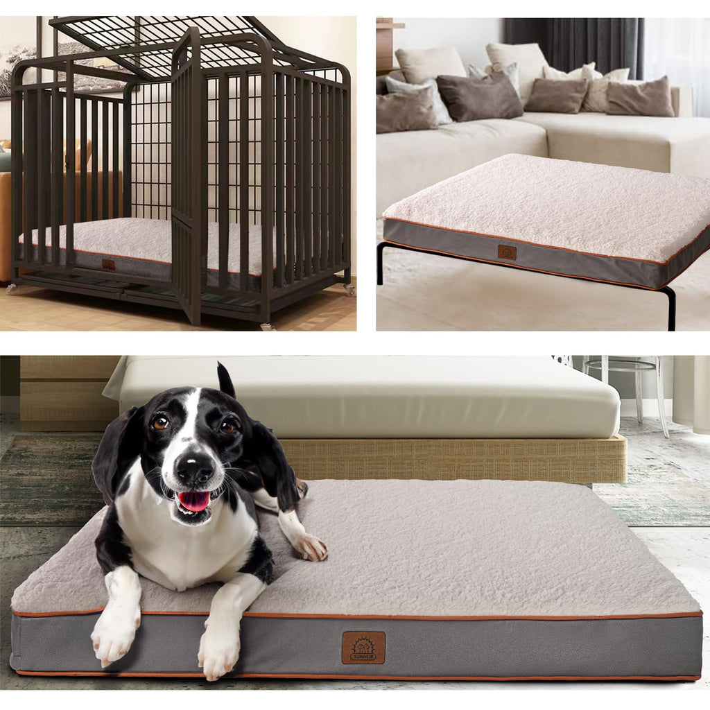 Sunheir Extra Large Orthopedic Dog Bed, Jumbo Waterproof Pet Bed Mat 47.5"