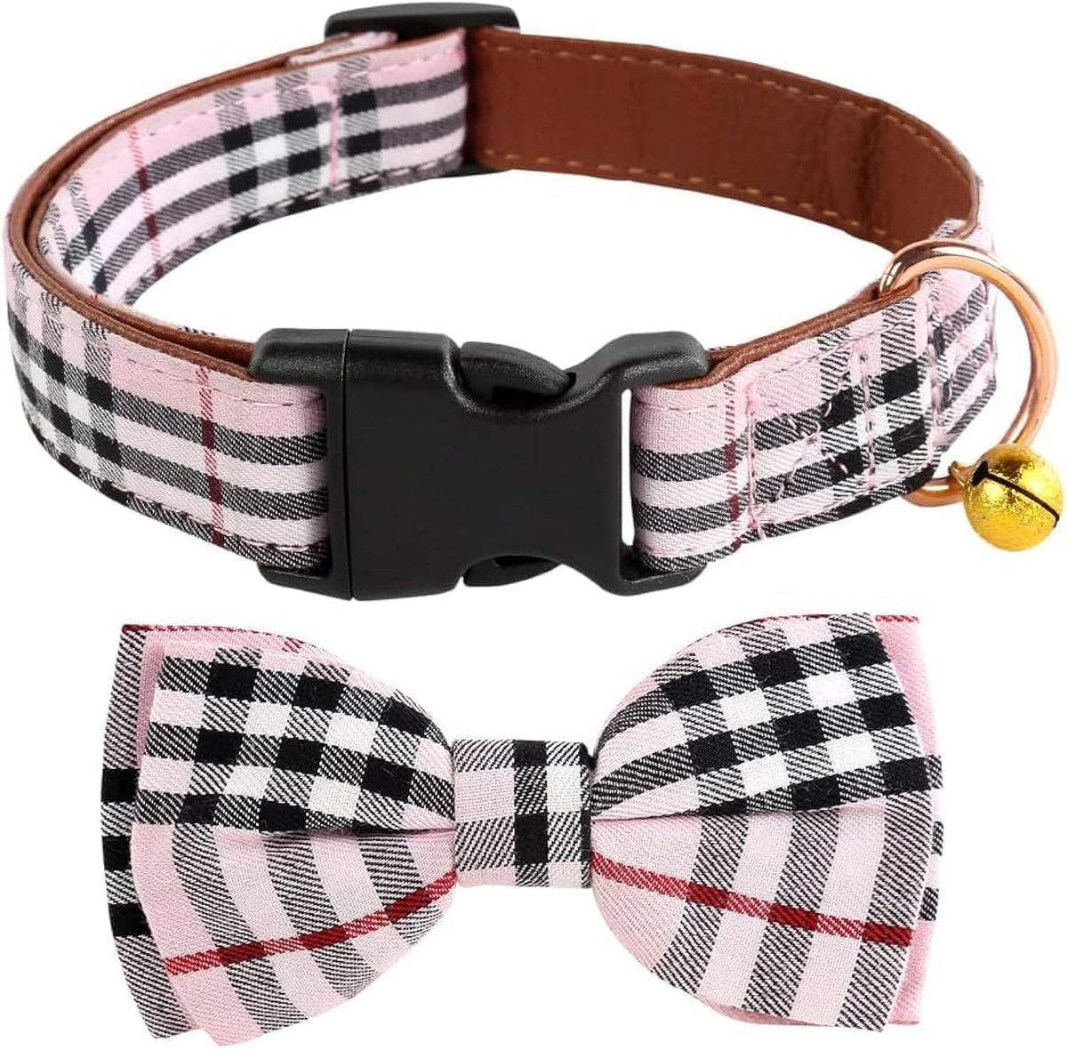Yizepet Dog Collar and Leash - Adjustable pet Collar for Dogs with Metal Buckle Collar, Stylish Pattern for Small Medium or Large Boy and Girl Dog and Cat