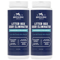 Rocco & Roxie Litter Box Odor Eliminator, Best Natural Urine Deodorizer for Cat Litter Boxes Cats Smell Control, Odor Absorber, Safe for Kitty, 12 oz pack of 2