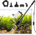 AQQA Aquarium Gravel Cleaner, 6-in-1 Fish Tanks Gravel Vacuum Cleaner Set