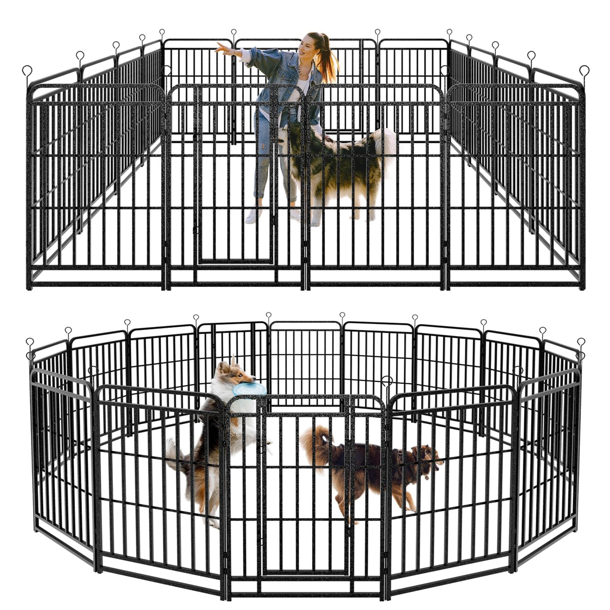 Kfvigoho Heavy Duty Dog Playpen 12 Steel Panels 47" Height
