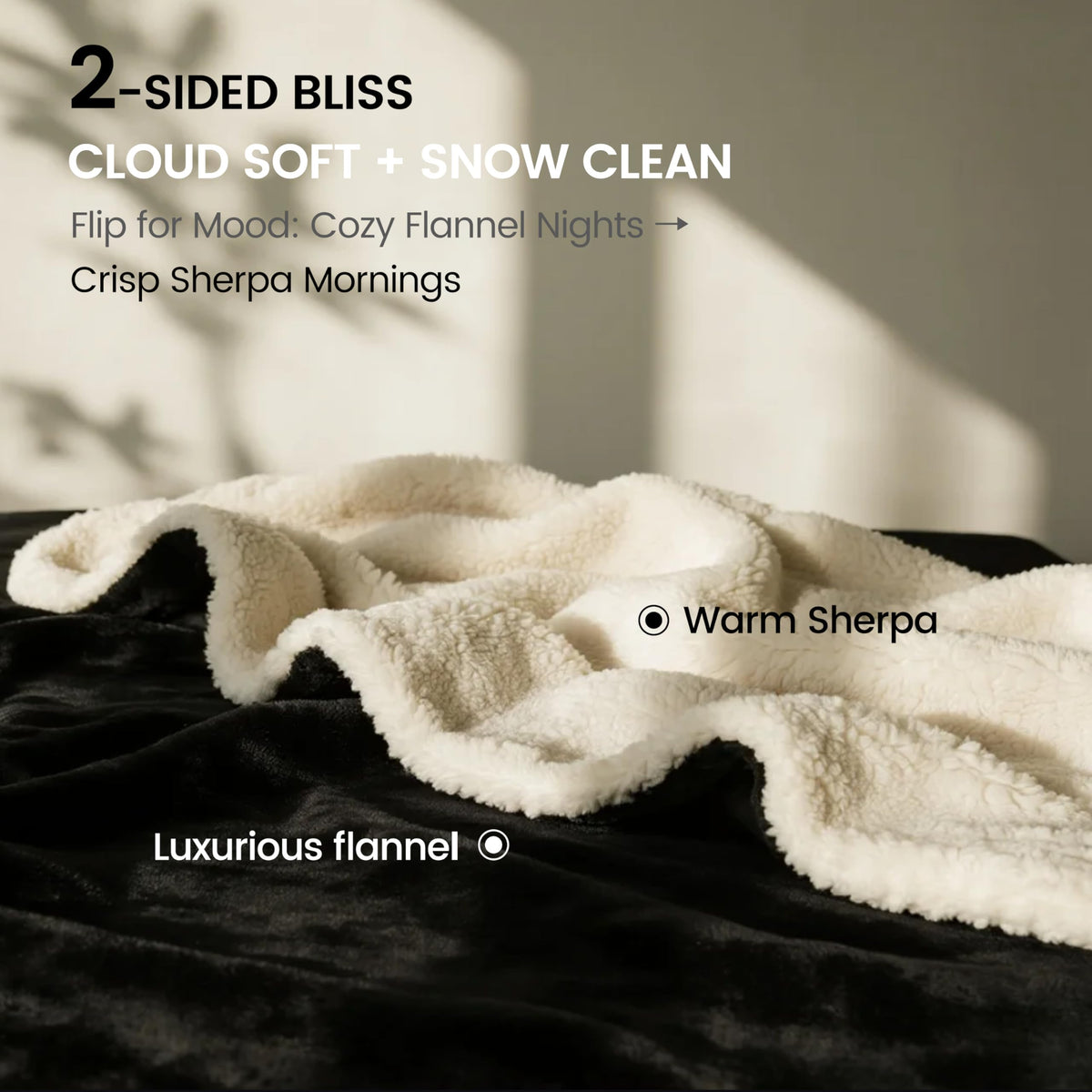 gogobunny Waterproof Bed Blanket, Reversible Sherpa Fleece Throw Blanket for Dog Puppy Cat, Furniture Cover Protects Bed Couch Sofa from Liquid Pee and Pet Fur (Cream, 90x108 inches)