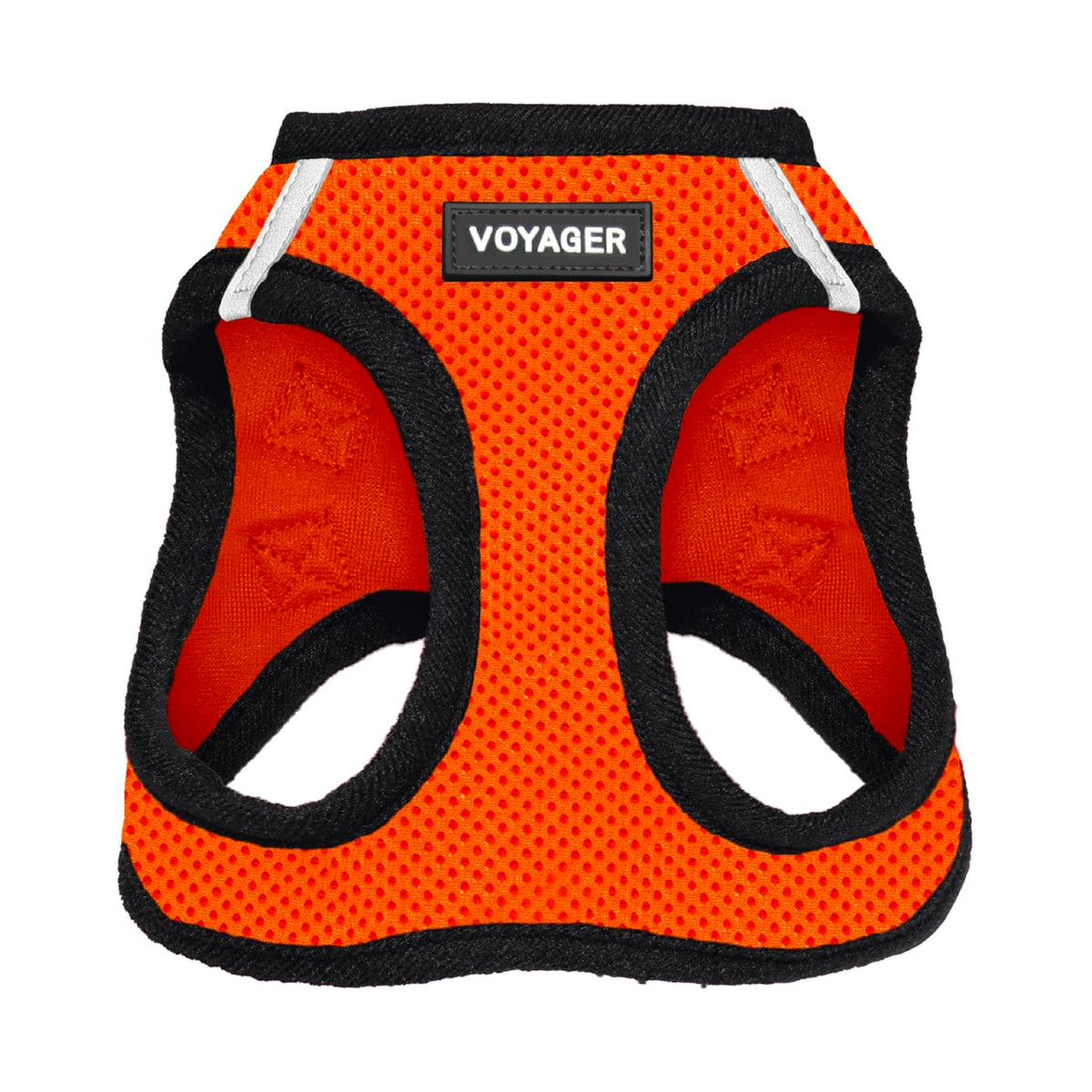 Voyager Step-in Air Dog Vest Harness - Orange/Black Trim, Large
