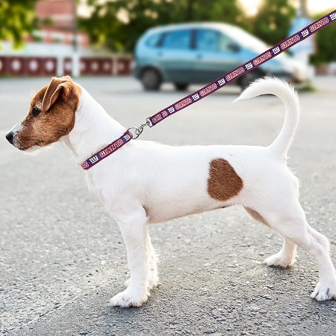Pets First NFL New York Giants Licensed PET COLLAR, Small - Heavy-Duty, Strong, and Durable Dog Collar. Available in 31 Football Teams and 4 Sizes