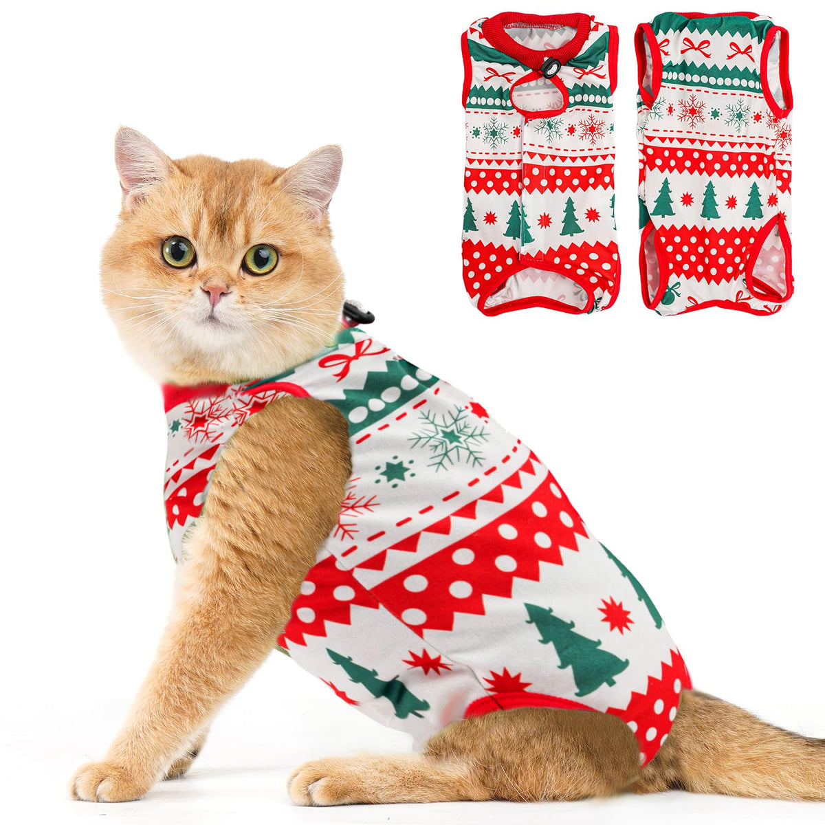 Avont Cat Recovery Suit - Kitten Onesie for Cats After Surgery