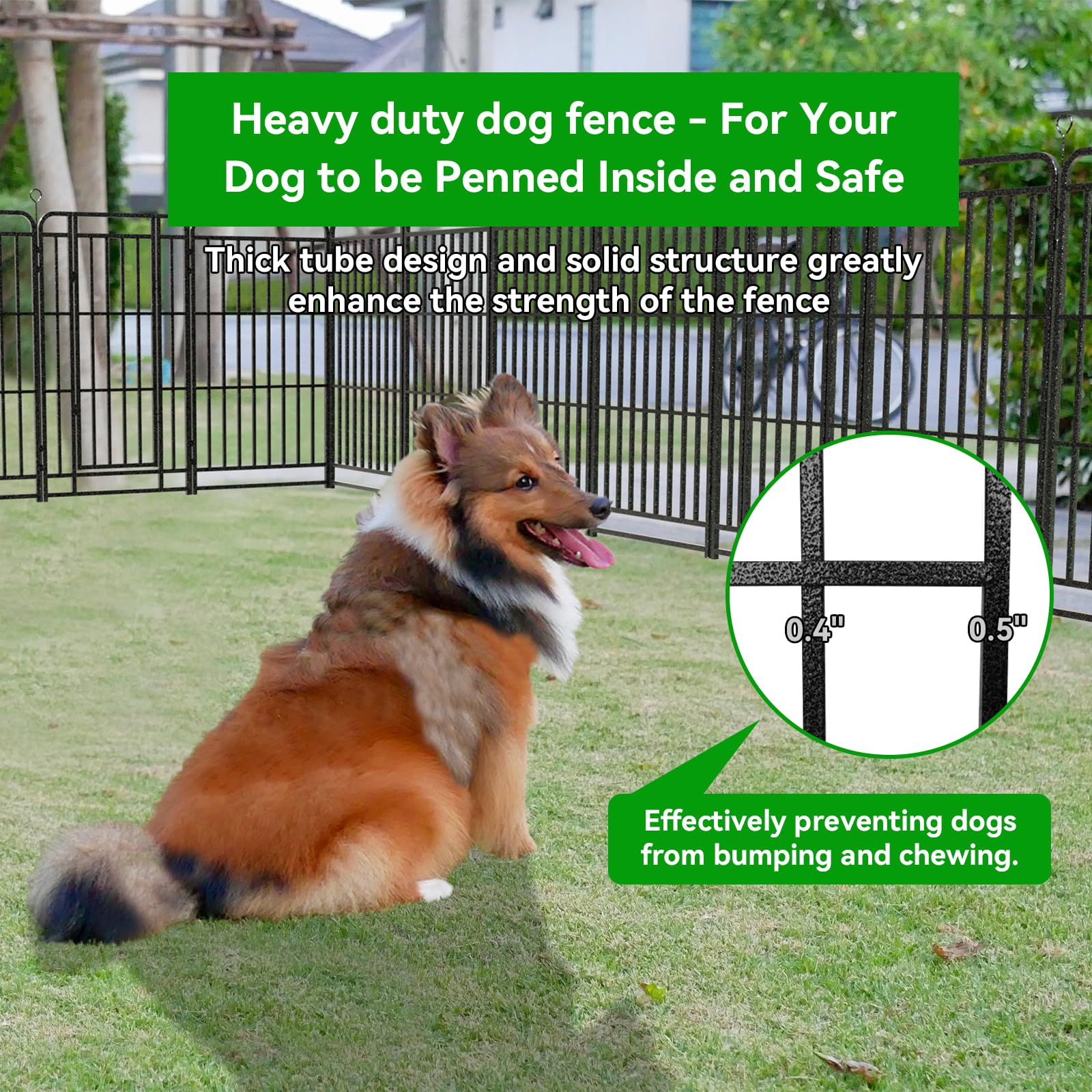 Kfvigoho Heavy Duty Dog Playpen 16 Steel Panels 47" Height