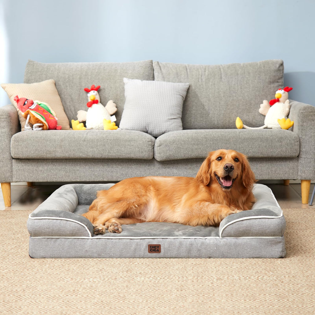EHEYCIGA Orthopedic Dog Beds Large Sized Dog, Waterproof Washable Pet Bed