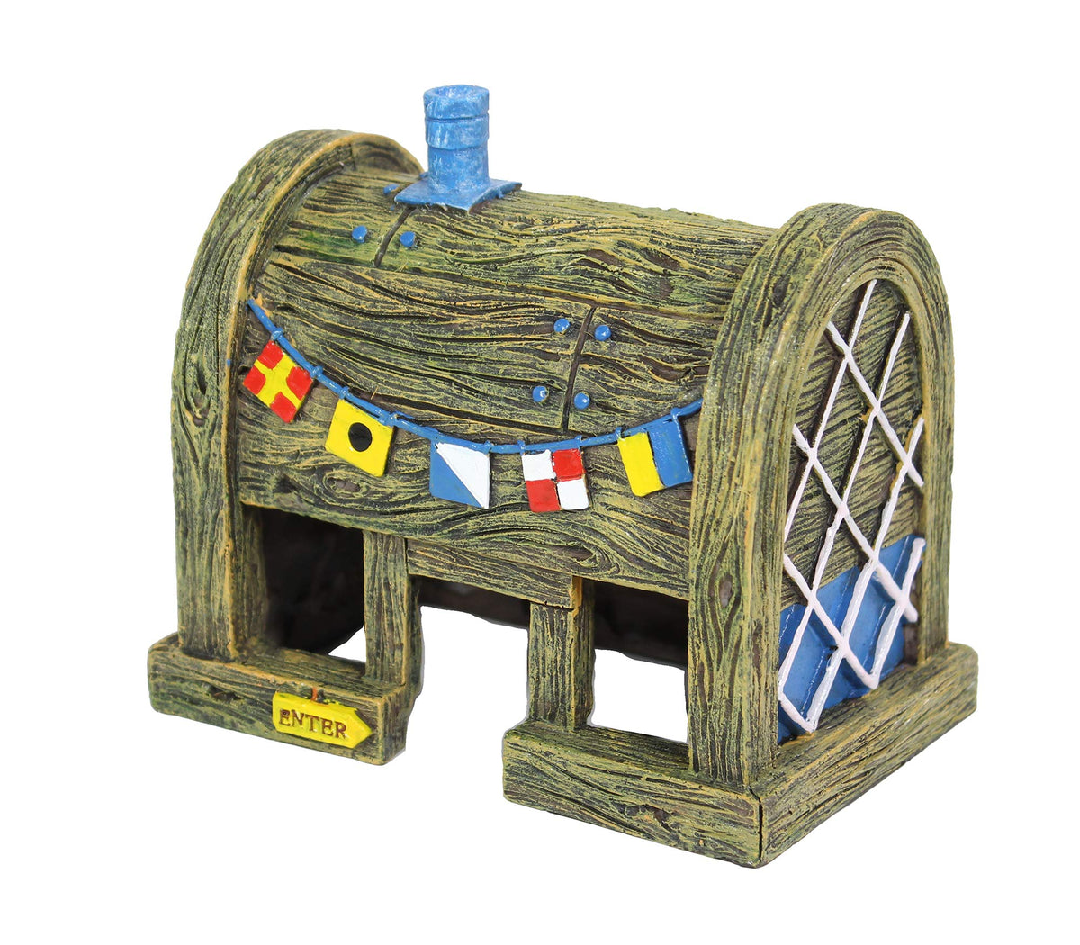 Penn-Plax Spongebob Squarepants Officially Licensed Aquarium Ornament – The Krusty Krab – Medium