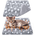 2 Pack Self Warming Cat Dog Bed Pad, Grey, 21" X 14", Stars