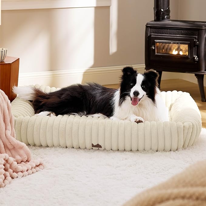 Bedsure ComfyFleece™ Cute Dog Bed for Small Medium Dogs Washable