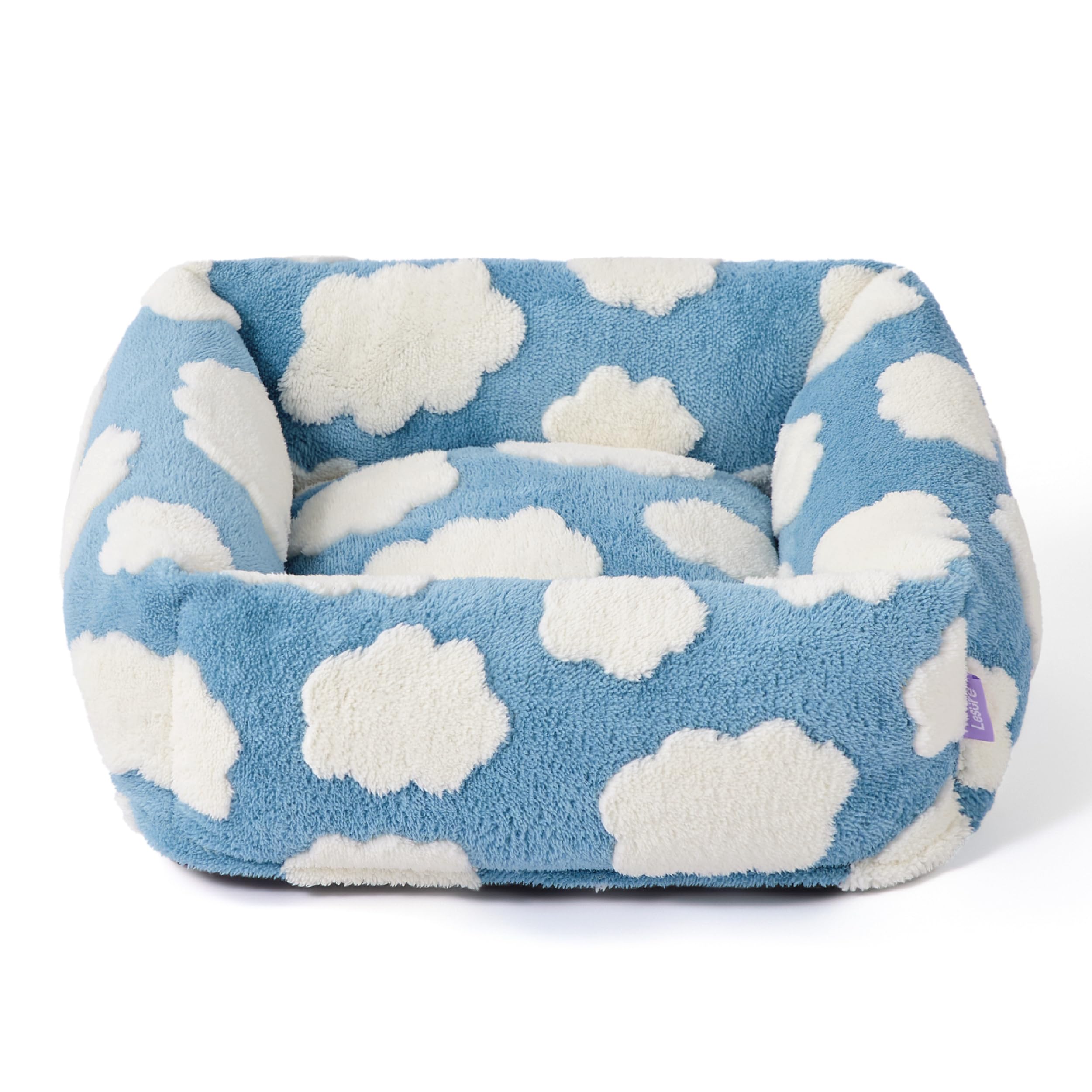 LE SURE Cute Dog Bed for Small Dogs & Cats Jacquard Washable Puppy Bed,20in