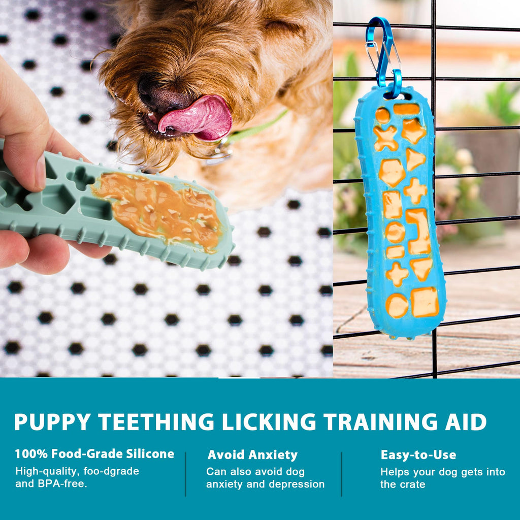 Natural Teething Rubber Chew Toys for Dogs - Stuffable Dog Toy for Extended Playtime - Chew & Fetch Toy for Puppies - for Small Puppies Tough Dog Toys for Aggressive Chewers Small Breed (Black)