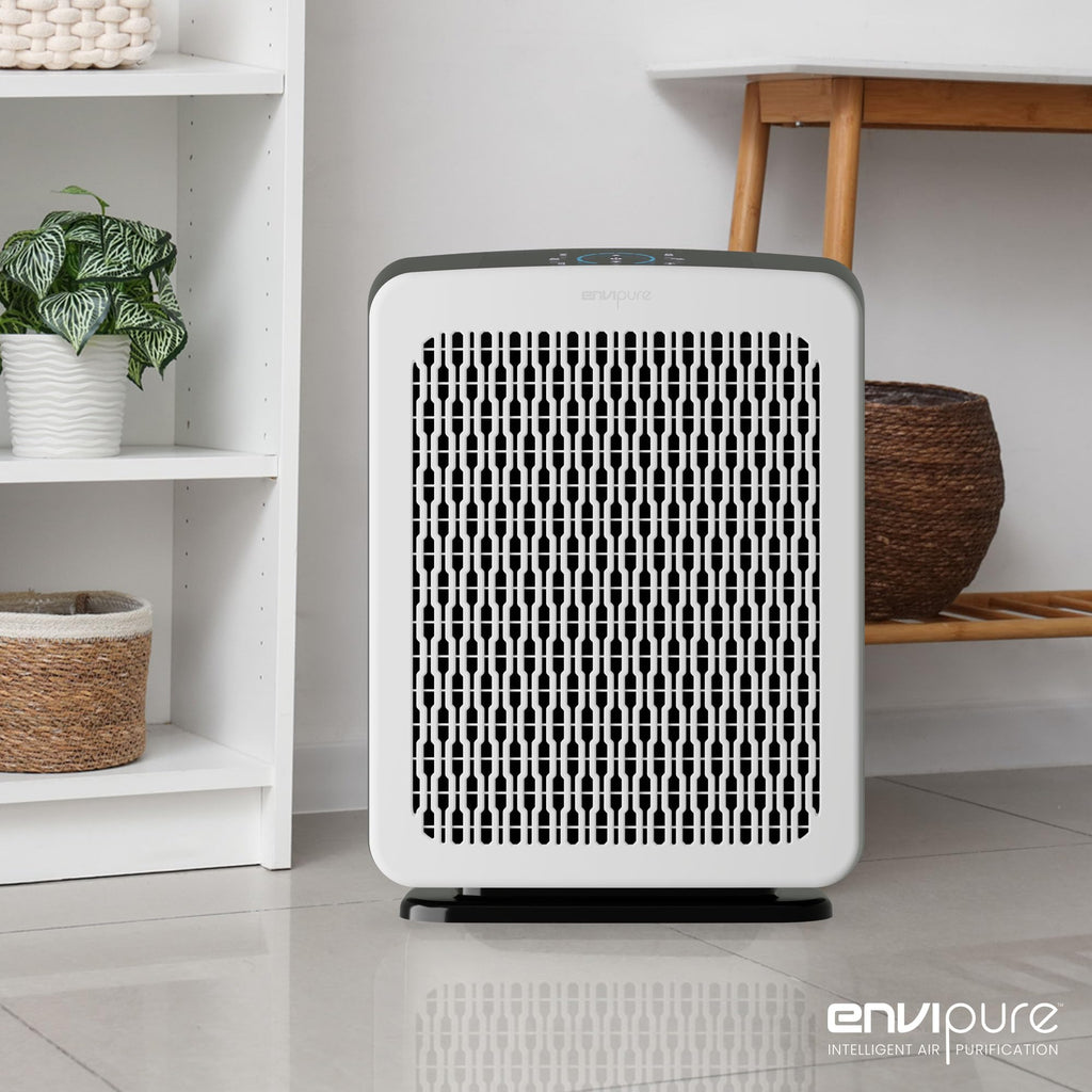 EP-300 EnviPure HEPA Air Purifier – Large Room Air Purifier Covers Up to 2200 Sq Ft, Removes Pollen, Dust, Smoke, Pet Hair, Odors & More - Real Time Smart TrueFilter IQ™ HEPA Filter Life Monitoring