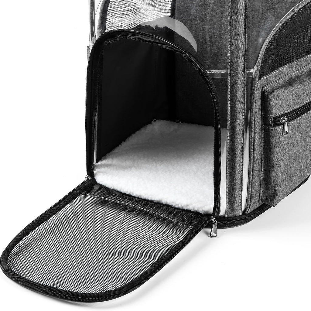 Beidingsen Cat Carriers Dog Carrier Pet for Small Medium Cats Dogs Puppies up to 25 Lbs, TSA Airline Approved Soft Sided, Collapsible Travel Puppy - Black Grey (M: 13" LX11.4 WX17.3 H, Black)