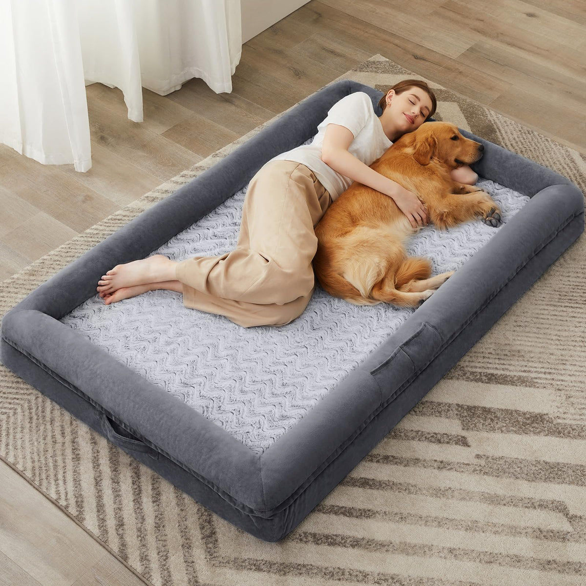 WNPETHOME XXXL Big Large Orthopedic for Senior Dog Bed Comfy Sleeping