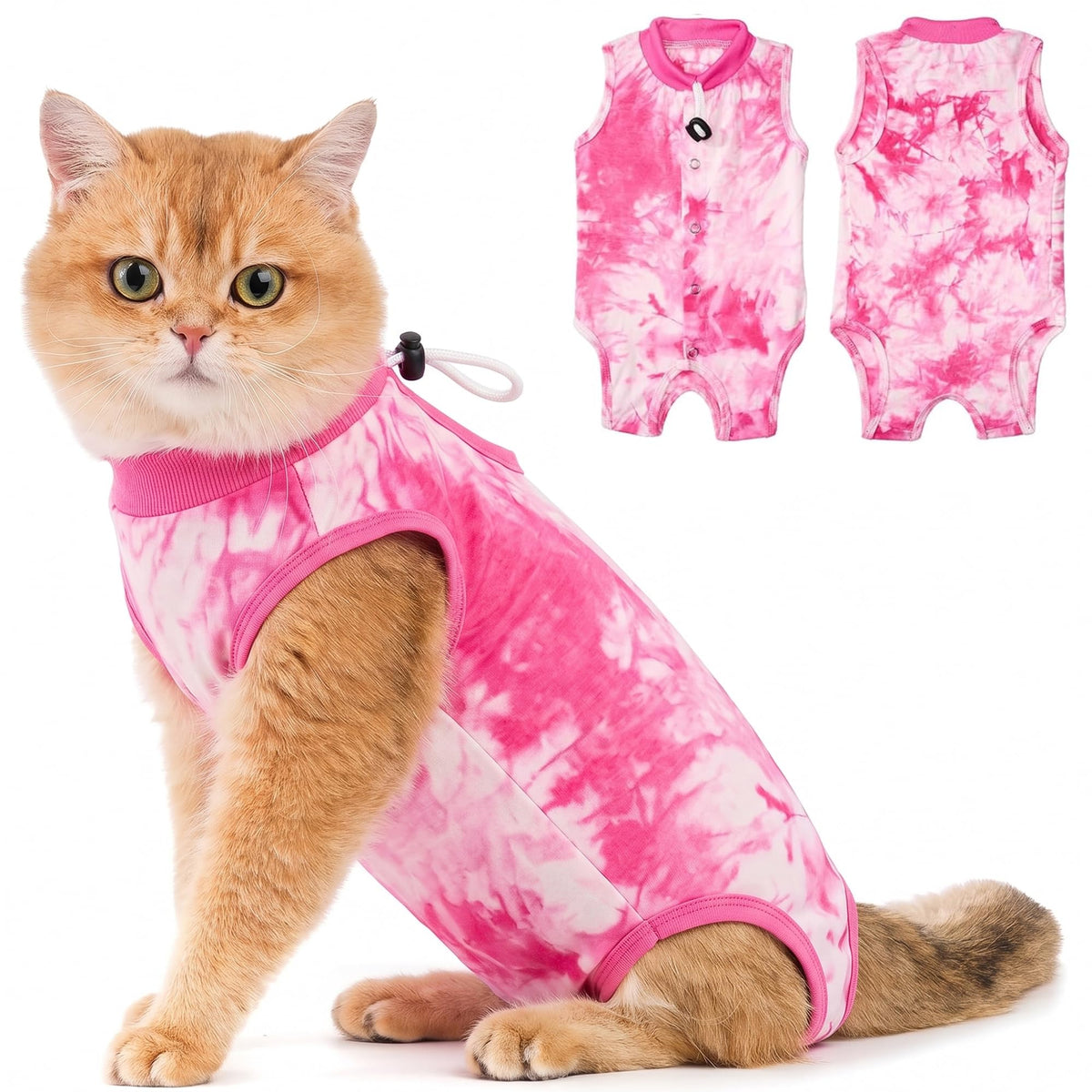 Avont Cat Recovery Suit - Kitten Onesie for Cats After Surgery