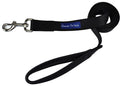 Downtown Pet Supply 4ft Heavy-Duty Dog Leash - Padded Comfort Handle & Stainless Steel Fastener - Durable Training Leash - 0.75in Wide - Black