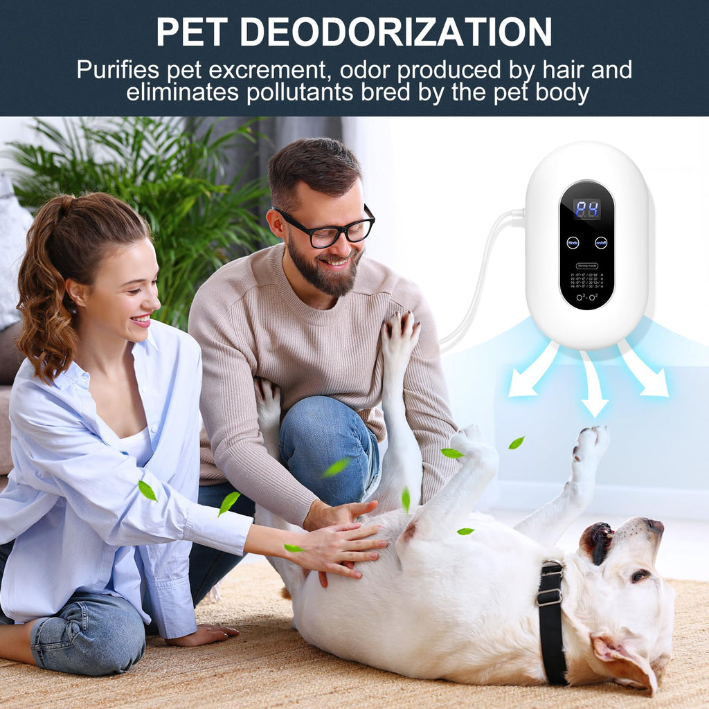 Ozone Odor Eliminator for Strong Odor 99% Cat Litter Deodorizer Dog Poof