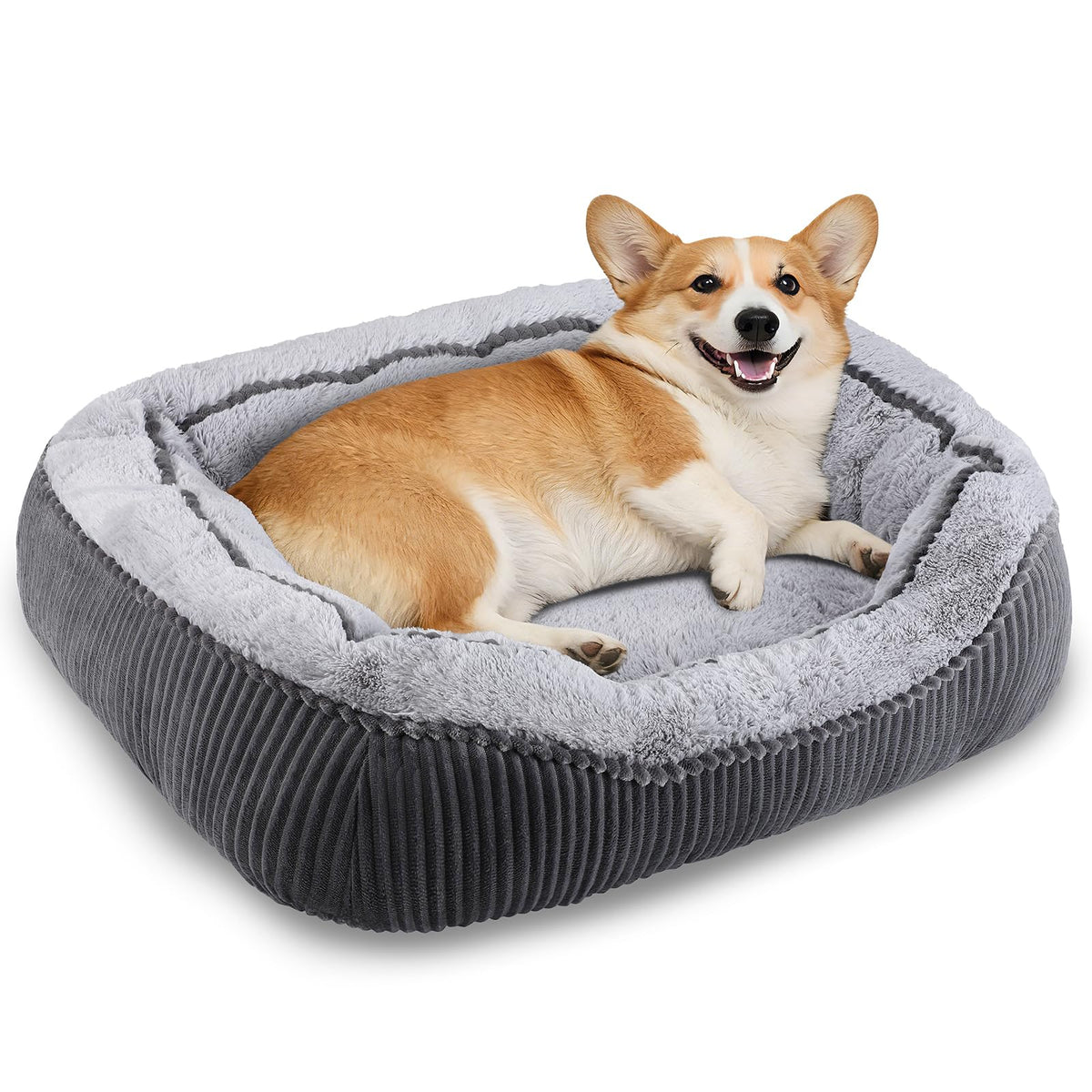 SIWA MARY Washable Dog Bed Medium Size Dogs, Orthopedic Pet Bed