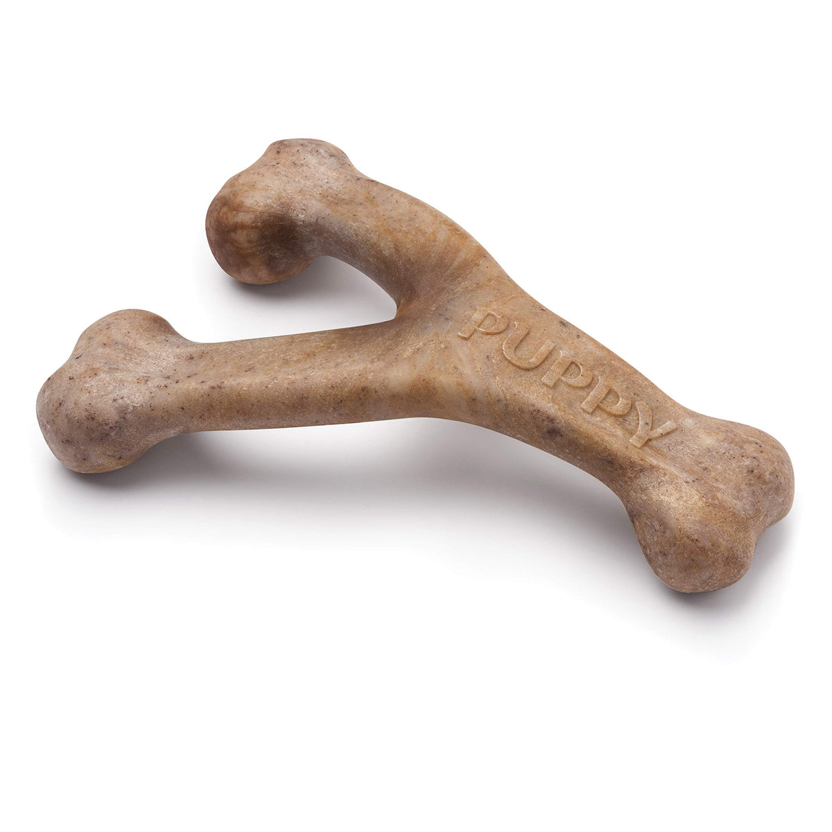 Benebone Puppy 2-Pack Dental Chew/Wishbone Dog Chew Toys, Real Bacon, Small