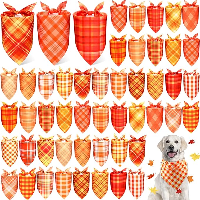 Abbylike 50 Pcs Hanukkah Dog Bandanas Bulk Blue Bandanas for Dogs Triangle Kerchief Bibs Scarf Set for Pet Hanukkah Costume Photo Props Accessories Pet Shops, 25 Styles (25.6 x 17.7 x 17.7)