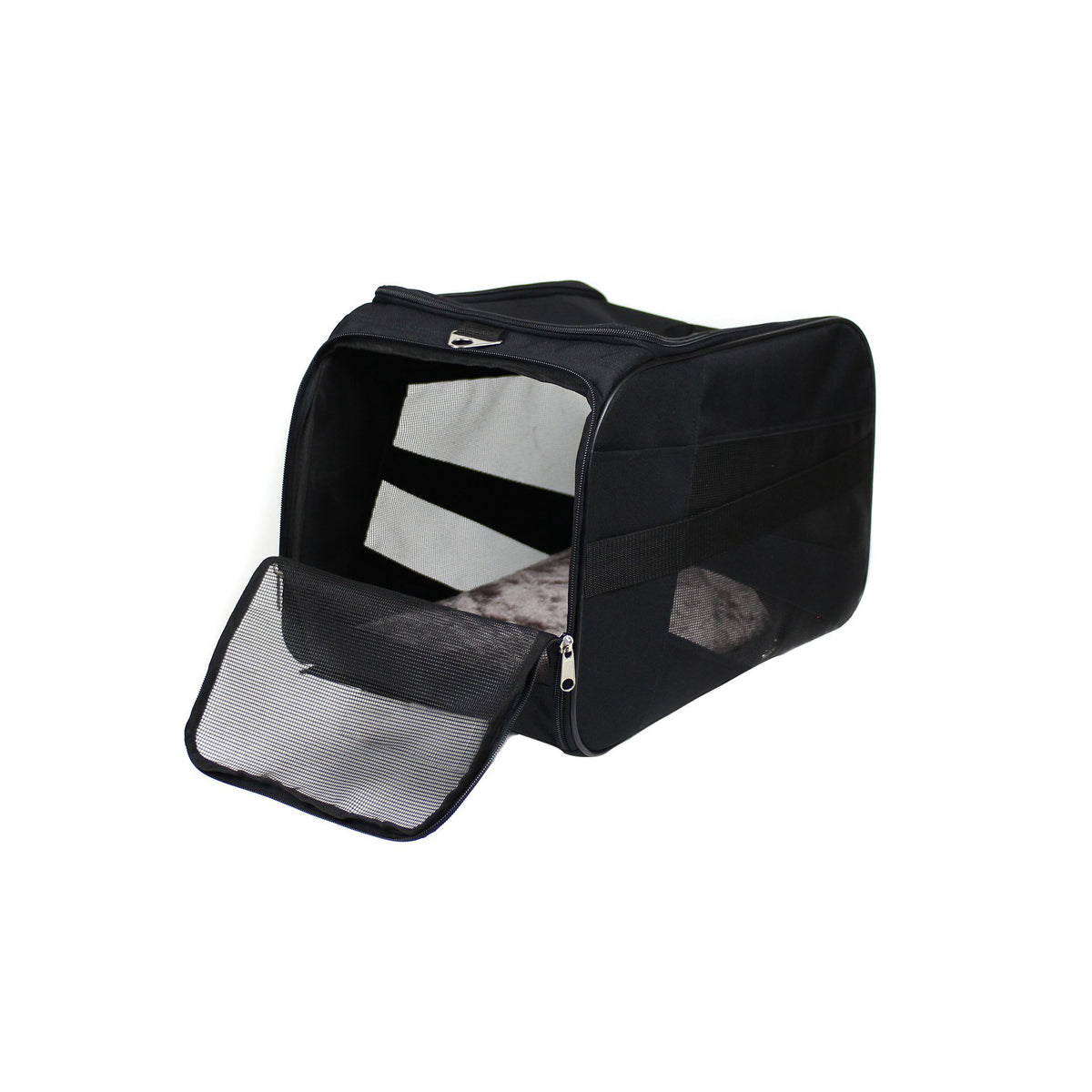 dbest products Pet Smart Cart, Medium, Black, Rolling Carrier with wheels soft sided collapsible Folding Travel Bag, Dog Cat Airline Approved Tote Luggage backpack