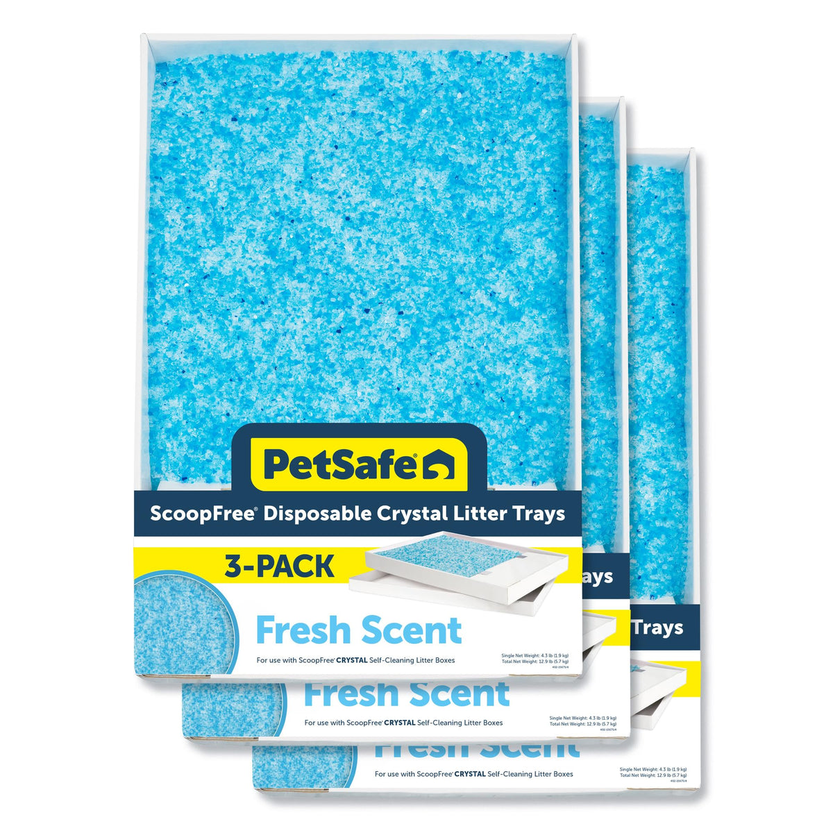 PetSafe ScoopFree Disposable Crystal Litter Tray, Lavender Scent, 6 Pack