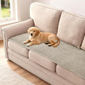 H.VERSAILTEX Plush Chenille Couch Cover for 3 Cushion Couch Anti Slip Washable Sofa Slipcovers Soft and Durable Furniture Protector for Dogs Cats Kids (27.5" x 71", Island Fossi)