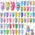 Chunful 50 Pcs Easter Bandanas for Dog Pet Bandanas Bulk Dog Triangle Scarf Bib Seasonal Pet Costume Adjustable Cat Outfit Washable Bids Kerchief for Small Medium Puppy